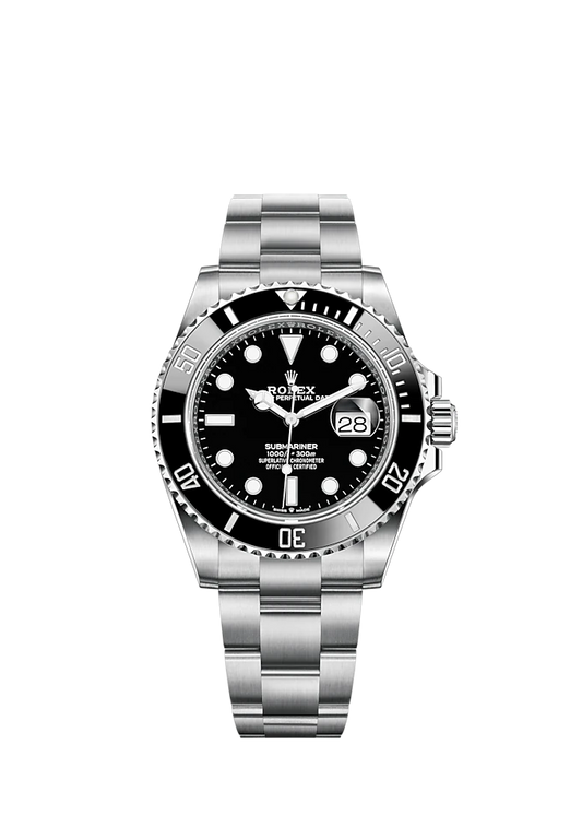 Submariner Date 41mm Oyster Bracelet Oystersteel with Black Dial Cerachrom Unidirectional Rotatable Bezel