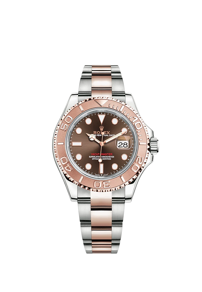 Yacht-Master 40 40mm Oyster Bracelet Oystersteel and Everose Gold with Chocolate Dial Bidirectional Rotatable Bezel