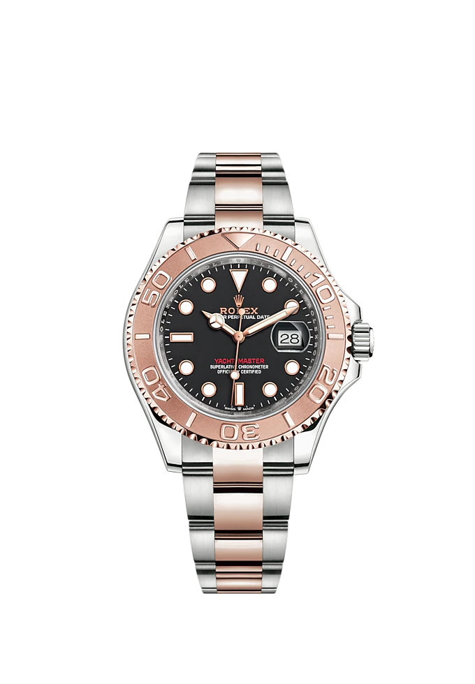 Yacht-Master 40 40mm Oyster Bracelet Oystersteel and Everose Gold with Intense Black Dial Bidirectional Rotatable Bezel