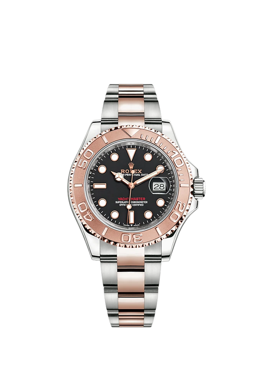 Yacht-Master 40 40mm Oyster Bracelet Oystersteel and Everose Gold with Intense Black Dial Bidirectional Rotatable Bezel