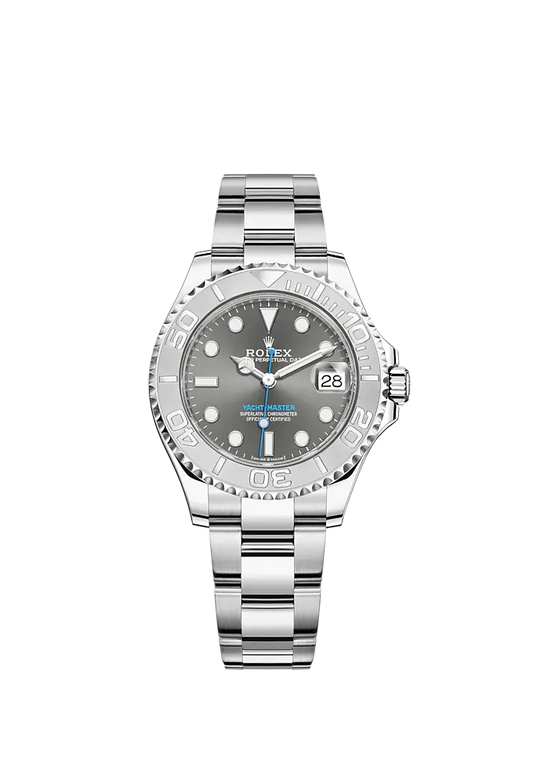 Yacht-Master 37 37mm Oyster Bracelet Oystersteel and Titanium with Slate Dial Bidirectional Rotatable Bezel