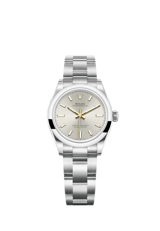 Oyster Perpetual 31 31MM Oyster Bracelet Silver Dial Domed Bezel