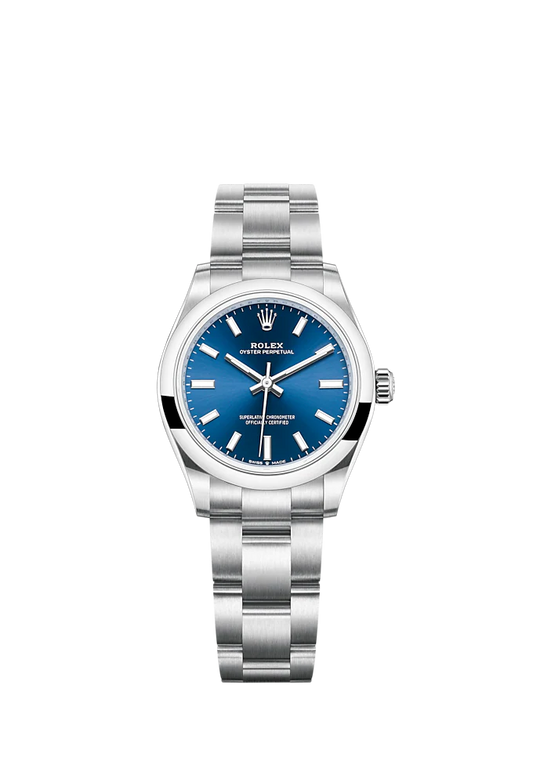 Oyster Perpetual 31 31MM Oyster Bracelet Bright Blue Dial Domed Bezel