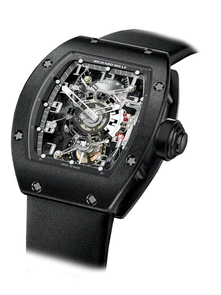 RM 003-V2 Tourbillon Dual Time Zone Rubber Strap Titanium Case