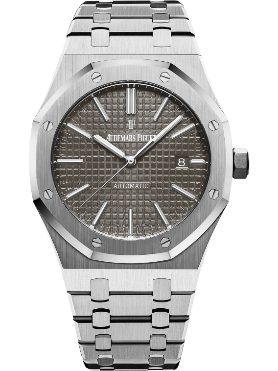 Royal Oak Selfwinding 41MM Stainless Steel Bracelet Grey Ruthenium-Toned Dial With Grande Tapisserie Pattern Stainless Steel Case