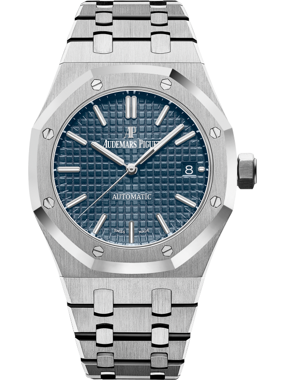 Royal Oak Selfwinding 37MM Stainless Steel Bracelet Blue Dial With Grande Tapisserie Pattern Stainless Steel Case