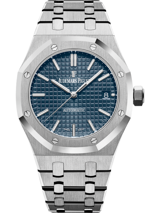 Royal Oak Selfwinding 37MM Stainless Steel Bracelet Blue Dial With Grande Tapisserie Pattern Stainless Steel Case