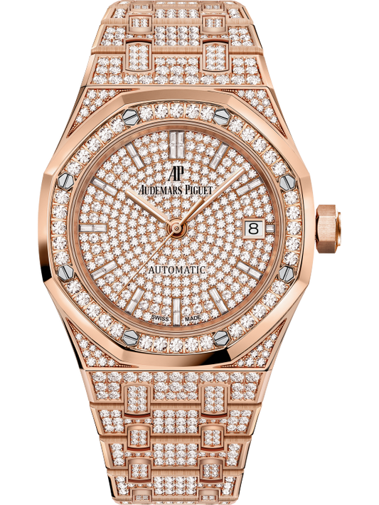 Royal Oak Selfwinding 37MM Diamond-Set 18-Carat Pink Gold Bracelet Diamond-Set 18-Carat Pink Gold Dial Diamond-Set 18-Carat Pink Gold Case