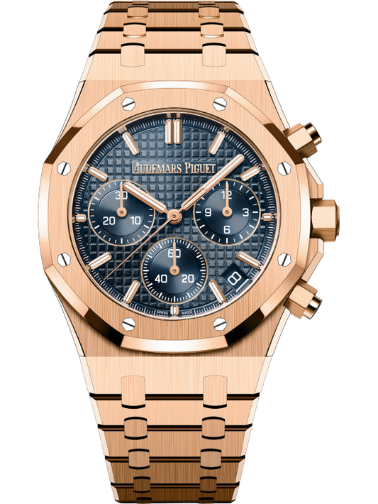 Audemars Piguet Royal Oak Ref. 26240OR.OO.1320OR.01 41MM Rose Gold Bleu Nuit Nuage 50 Dial