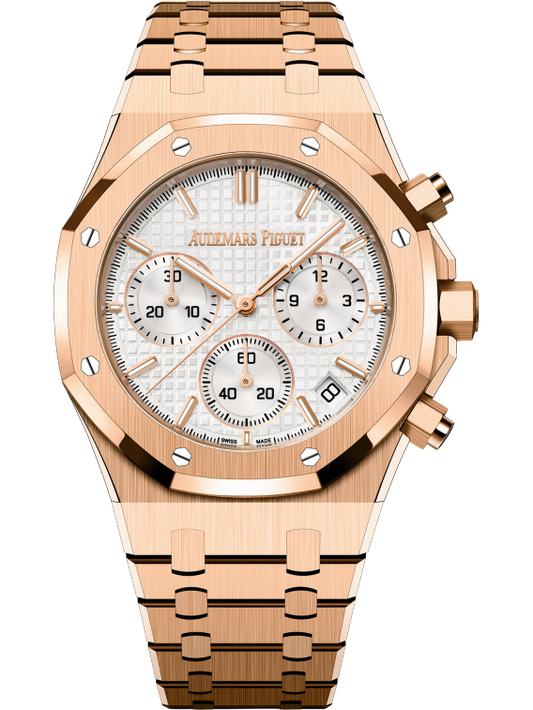 Audemars Piguet Royal Oak Ref. 26240OR.OO.1320OR.03 41MM Rose Gold Silver Dial