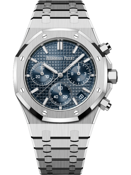 Audemars Piguet Royal Oak Chronograph Ref. 26240ST.OO.1320ST.01 41MM Stainless Steel Bracelet Bleu Nuit Nuage 50 Dial