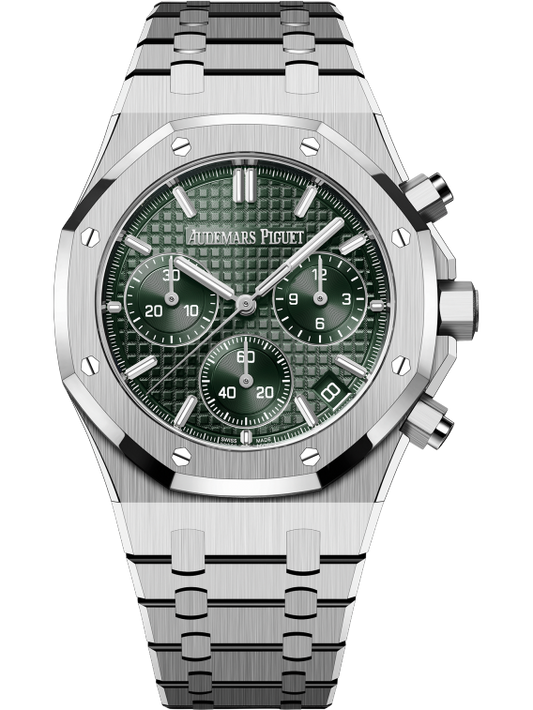 Audemars Piguet Royal Oak Chronograph Ref. 26240ST.OO.1320ST.04 41MM Stainless Steel Bracelet Khaki Green Dial