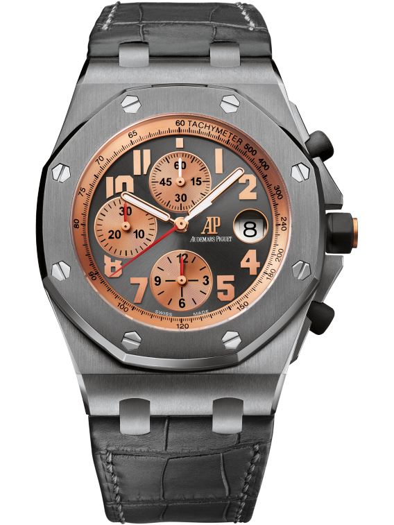 Royal Oak Offshore Chronograph Pride of Indonesia 42MM Anthracite Alligator Strap Anthracite Dial Titanium Case