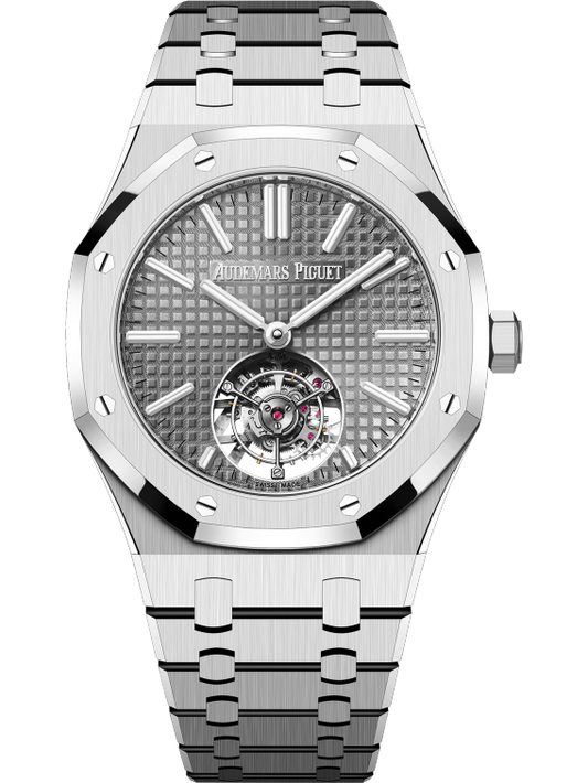 Royal Oak Selfwinding Flying Tourbillon 41MM Stainless Steel Bracelet Grey Dial Stainless Steel Case