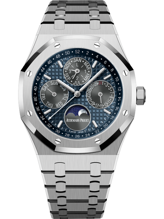 Royal Oak Perpetual Calendar 41MM Titanium Bracelet Blue Dial Titanium Case