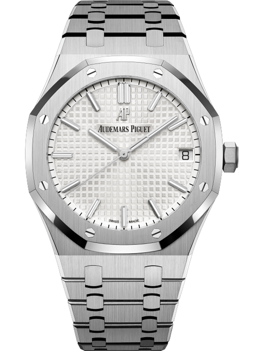 Royal Oak Selfwinding 41MM Stainless Steel Bracelet Silver-Toned Dial With Grande Tapisserie Pattern Stainless Steel Case